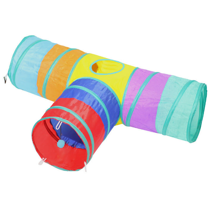 Unleash Adventure with the Foldable Pet Tunnel Climbing Play Toy