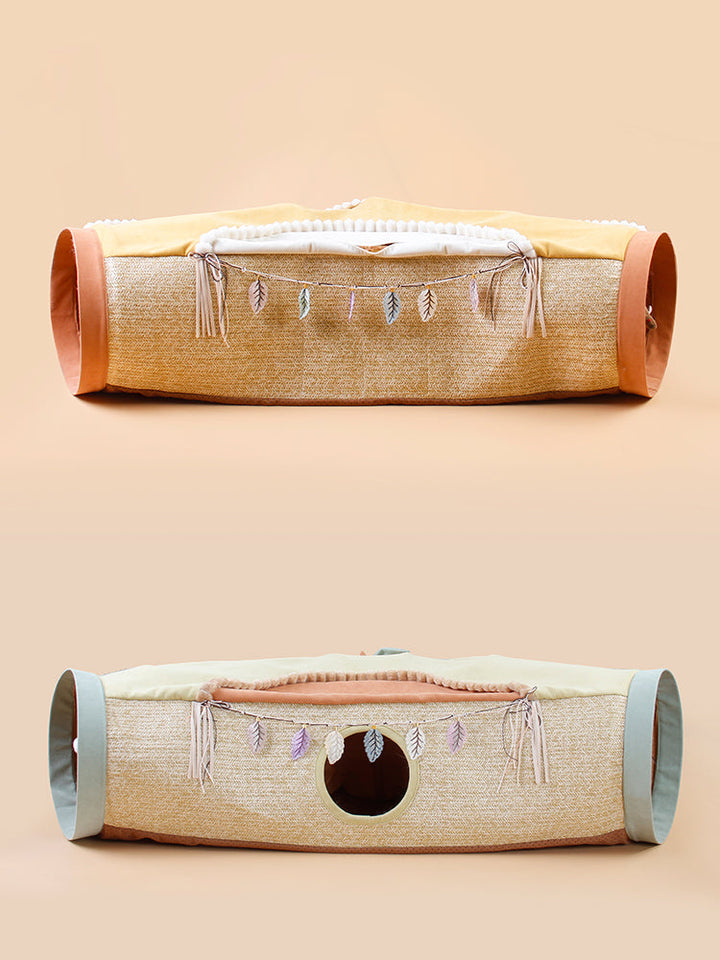 Discover the Joy of Play with the Red Pet Litter Roll Tunnel Drilling Toy