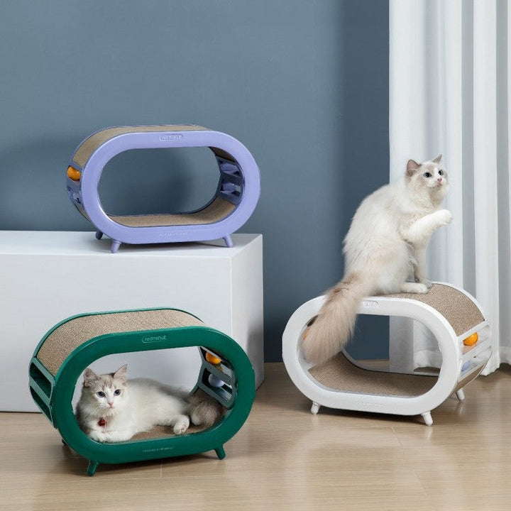 Transform Your Cat's Playtime with the Pet Scratch Board Nest Villa Toy